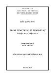 Tóm tắt Luận án Tiến sĩ Luật học: Tranh tụng trong tố tụng dân sự ở Việt Nam hiện nay