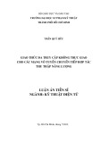 Luận án Tiến sĩ Kỹ thuật điện tử: Giao thức đa truy cập không trực giao cho các mạng vô tuyến chuyển tiếp hợp tác thu thập năng lượng