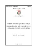 Luận án Tiến sĩ Y học: Nghiên cứu ứng dụng phẫu thuật nội soi cắt lách điều trị xuất huyết giảm tiểu cầu miễn dịch ở trẻ em