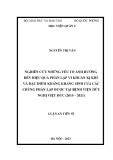 Luận án Tiến sĩ Khoa học y sinh: Nghiên cứu những yếu tố ảnh hưởng đến hiệu quả phân lập vi khuẩn kị khí và đặc điểm kháng kháng sinh của các chủng phân lập được tại bệnh viện Hữu nghị Việt Đức (2015 – 2021)