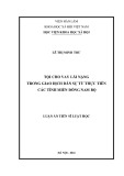 Luận án Tiến sĩ Luật học: Tội cho vay lãi nặng trong giao dịch dân sự từ thực tiễn các tỉnh miền Đông Nam Bộ