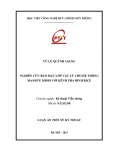 Luận án Tiến sĩ Kỹ thuật: Nghiên cứu bảo mật lớp vật lý cho hệ thống Massive MIMO với kênh pha đinh Rice