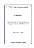 Luận án Tiến sĩ Y học: Nghiên cứu đặc điểm bệnh động kinh tại quận 5 thành phố Hồ Chí Minh