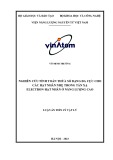 Luận án Tiến sĩ Vật lý: Nghiên cứu tính toán thừa số dạng đa cực cho các hạt nhân nhẹ trong tán xạ electron hạt nhân ở năng lượng cao