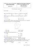 Đề thi KSCL môn Toán lớp 11 năm 2023-2024 có đáp án (Lần 1) - Trường THPT Ba Đình, Thanh Hóa