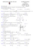 Đề thi định kì môn Toán lớp 12 năm 2023-2024 có đáp án - Trường Trung Tiểu học Việt Anh 2