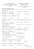 Đề thi giữa học kì 1 môn Toán lớp 11 năm 2023-2024 - Trường PTDTNT THCS&THPT Nước Oa