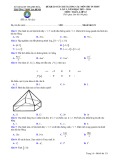 Đề thi KSCL môn Toán lớp 12 năm 2023-2024 có đáp án (Lần 1) - Trường THPT Ba Đình, Thanh Hóa