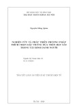 Tóm tắt Luận án Tiến sĩ Kỹ thuật điện tử: Nghiên cứu và phát triển phương pháp trích chọn đặc trưng dựa trên học sâu trong tái định danh người