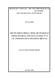 Luận án Tiến sĩ Chính trị học: Truyền thông phòng, chống mê tín dị đoan trong sinh hoạt tôn giáo của phật tử ở các tỉnh đồng bằng sông Hồng hiện nay