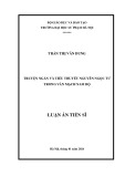 Luận án Tiến sĩ Văn học: Truyện ngắn và tiểu thuyết Nguyễn Ngọc Tư trong văn mạch Nam Bộ