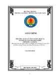 Giáo trình Quản lý chất lượng dịch vụ (Ngành: Kế toán doanh nghiệp - Cao đẳng) - Trường Cao đẳng Thương mại và Du lịch Thái Nguyên