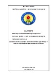 Giáo trình Tuyến điểm du lịch Việt Nam (Ngành: Quản lý và kinh doanh du lịch - Trung cấp) - Trường Cao đẳng Thương mại và Du lịch Thái Nguyên