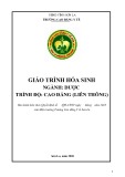 Giáo trình Hoá sinh (Ngành: Dược - CĐLT) - Trường Cao đẳng Y tế Sơn La