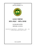 Giáo trình Hoá học-hoá sinh (Ngành: Điều dưỡng - Cao đẳng) - Trường Cao đẳng Y tế Sơn La