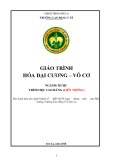 Giáo trình Hoá đại cương vô cơ (Ngành: Dược - CĐLT) - Trường Cao đẳng Y tế Sơn La (2021)