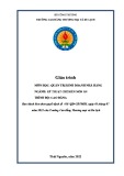 Giáo trình Quản trị kinh doanh nhà hàng (Ngành: Kỹ thuật chế biến món ăn - Cao đẳng) - Trường Cao đẳng Thương mại và Du lịch Thái Nguyên