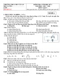 Đề thi học kì 1 môn Vật lí lớp 9 năm 2023-2024 có đáp án - Trường THCS Chu Văn An, Phú Ninh