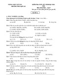 Đề thi học kì 1 môn Hóa học lớp 9 năm 2023-2024 có đáp án - Trường THCS Quế An, Quế Sơn