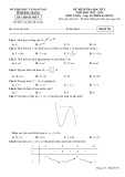 Đề thi học kì 1 môn Toán lớp 12 năm 2022-2023 - Sở GD&ĐT Hậu Giang