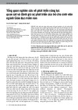 Tổng quan nghiên cứu về phát triển năng lực quan sát và đánh giá sự phát triển của trẻ cho sinh viên ngành Giáo dục mầm non