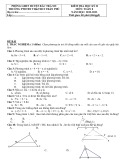 Đề thi học kì 2 môn Toán lớp 8 năm 2022-2023 có đáp án - Trường PTDTBT TH&THCS Trần Phú, Bắc Trà My