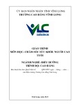 Giáo trình Chăm sóc sức khỏe người cao tuổi (Ngành: Điều dưỡng - Cao đẳng) - Trường Cao đẳng Vĩnh Long