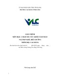 Giáo trình Chăm sóc sức khoẻ tâm thần (Ngành: Điều dưỡng - Cao đẳng) - Trường Cao đẳng Vĩnh Long