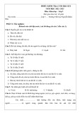 Đề thi học kì 1 môn Khoa học lớp 5 năm 2022-2023 có đáp án - Trường Tiểu học Nguyễn Khắc Nhu