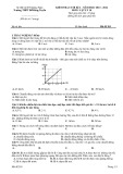 Đề thi học kì 1 môn Vật lý lớp 10 năm 2023-2024 - Trường THPT Đỗ Đăng Tuyển, Quảng Nam