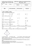 Đề thi học kì 1 môn Toán lớp 7 năm 2023-2024 - Trường THCS Nguyễn Trãi, Đại Lộc