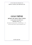 Giáo trình Kỹ thuật may cơ bản (Nghề: May thời trang - Trung cấp) - Trường Cao đẳng Cộng đồng Kon Tum