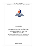 Giáo trình Hệ cơ sở dữ liệu (Nghề: Lắp ráp máy tính - Cao đẳng) - Trường Cao đẳng Du lịch và Công Thương Hải Dương