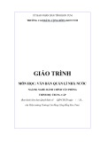 Giáo trình Văn bản quản lý nhà nước (Ngành: Hành chính văn phòng - Trung cấp) - Trường Cao đẳng Cộng đồng Kon Tum