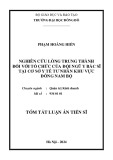 Tóm tắt Luận án Tiến sĩ Quản trị kinh doanh: Nghiên cứu lòng trung thành đối với tổ chức của đội ngũ y bác sỹ tại cơ sở y tế tư nhân khu vực Đông Nam Bộ