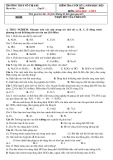 Đề thi học kì 1 môn Hoá học lớp 9 năm 2023-2024 có đáp án - Trường THCS Võ Thị Sáu, Tiên Phước