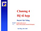 Bài giảng Kỹ thuật số - Chương 4: Hệ tổ hợp