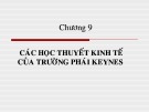 Bài giảng Lịch sử các học thuyết kinh tế: Chương 9 - Nguyễn Mai Thi