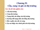 Bài giảng Kinh tế vi mô I (Micro-economics I) - Chương 2: Cầu, cung và giá cả thị trường