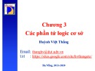 Bài giảng Kỹ thuật số - Chương 3: Các phần tử logic cơ sở