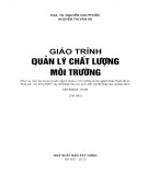 Giáo trình Quản lý chất lượng môi trường (Tái bản): Phần 2