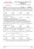 Đề thi học sinh giỏi cấp trường môn Toán lớp 11 năm 2023-2024 có đáp án - Trường THPT Ngô Gia Tự, Vĩnh Phúc