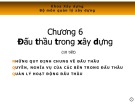 Bài giảng Luật xây dựng: Chương 6