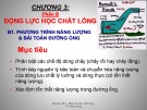 Bài giảng Thuỷ lực công trình: Chương 3B1