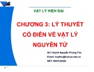 Bài giảng Vật lí hiện đại: Chương 3 - Huỳnh Nguyễn Phong Thu