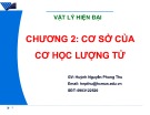 Bài giảng Vật lí hiện đại: Chương 2 - Huỳnh Nguyễn Phong Thu