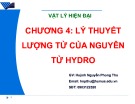 Bài giảng Vật lí hiện đại: Chương 4 - Huỳnh Nguyễn Phong Thu