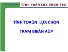 Bài giảng Cung cấp điện: Chương 6