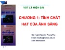 Bài giảng Vật lí hiện đại: Chương 1 - Huỳnh Nguyễn Phong Thu