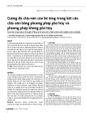 Cường độ chịu nén của bê tông trong kết cấu chịu uốn bằng phương pháp phá hủy và phương pháp không phá hủy